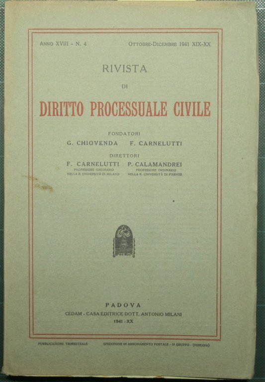 Rivista di diritto processuale civile. N. 4