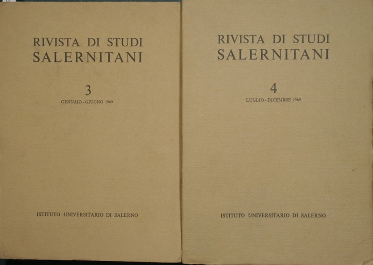 Rivista di Studi Salernitani. Anno II - Nn. 3-4 | Immagine Gallery 2