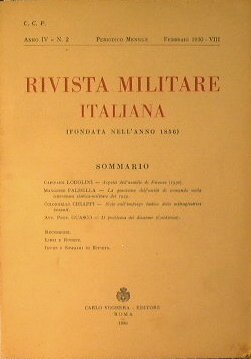 Rivista Militare Italiana.Anno IV n.2