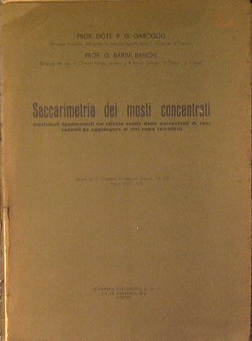 Saccarimetria dei mosti concentrati