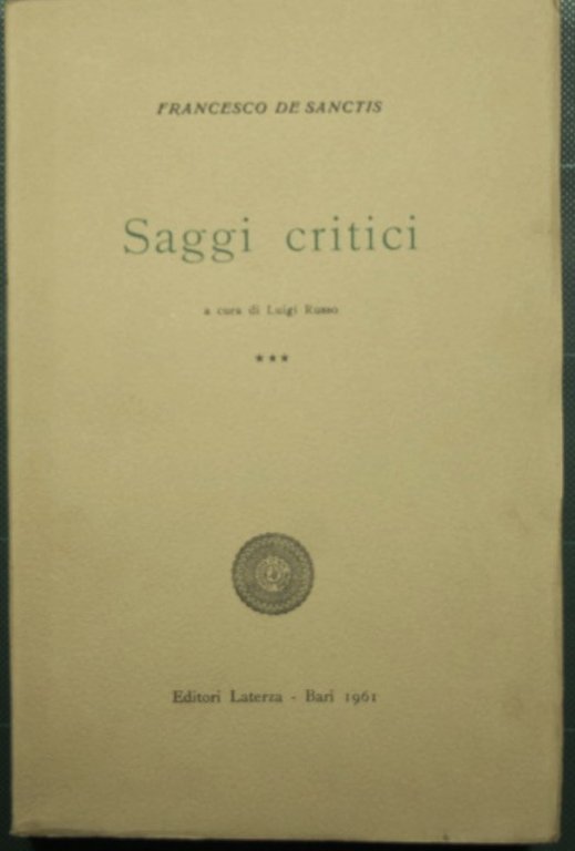 Saggi critici - Vol. III