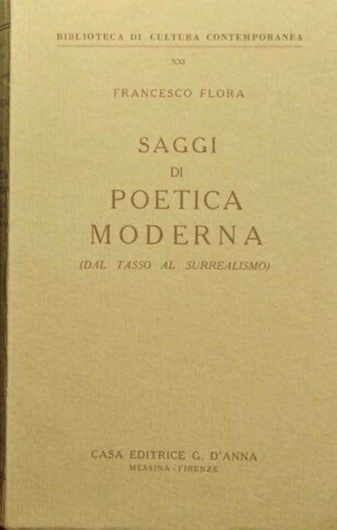 Saggi di poetica moderna