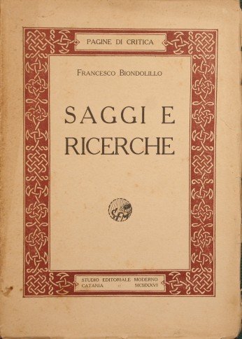 Saggi e ricerche