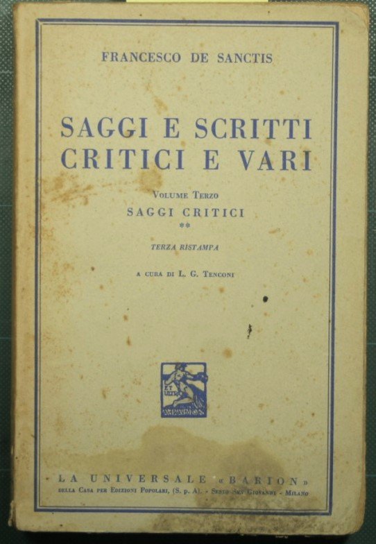 Saggi e scritti critici e vari - Vol. III - …