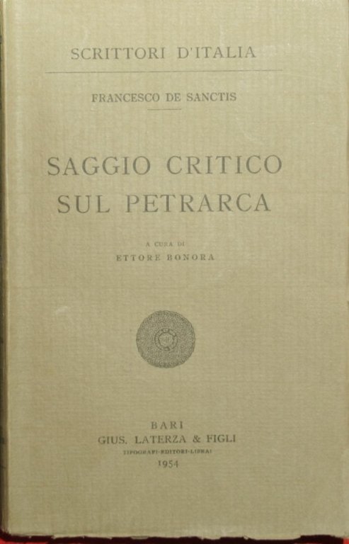 Saggio critico sul Petrarca