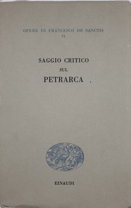 Saggio critico sul Petrarca