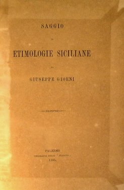 Saggio di Etimologie Siciliane