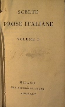 Scelte prose Italiane (Vol.I) - Prose scelte cristiane - Scelte …