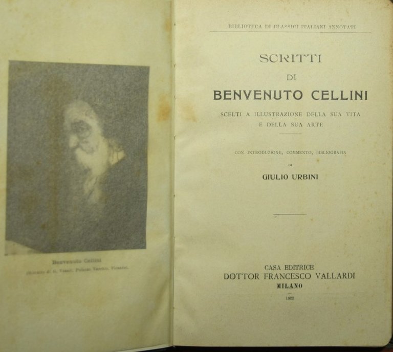 Scritti di Benvenuto Cellini