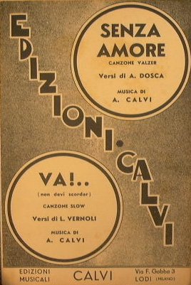 Senza Amore ( canzone valzer ) - Va non devi …