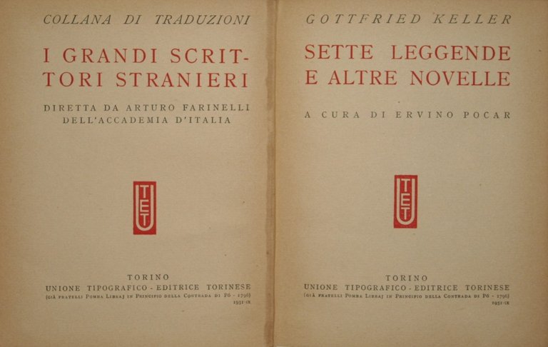 Sette leggende e altre novelle