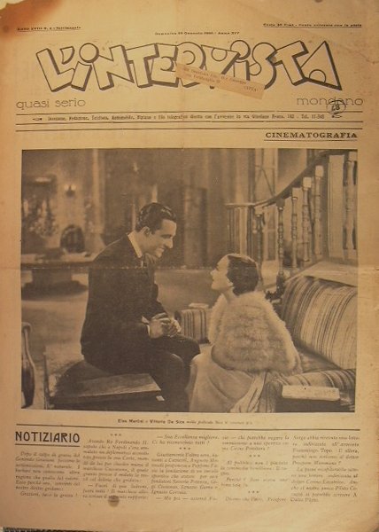 Settimanale l'intervista - anno XVIII n. 4 - domenica 26 …