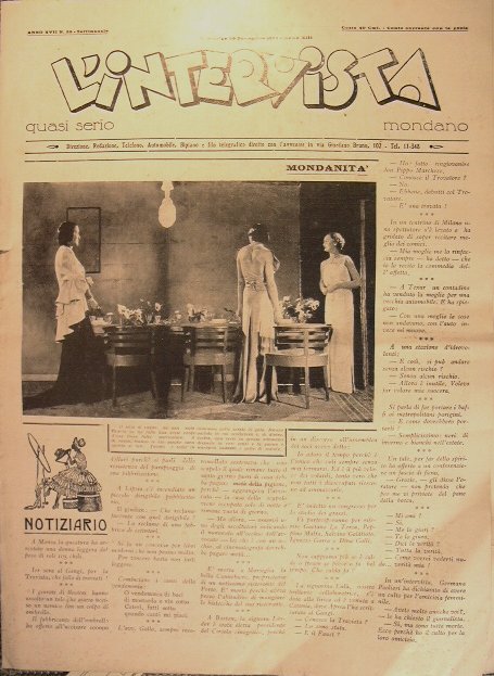 Settimanale l'intervista anno XVII n. 38 - domenica 29 settembre …