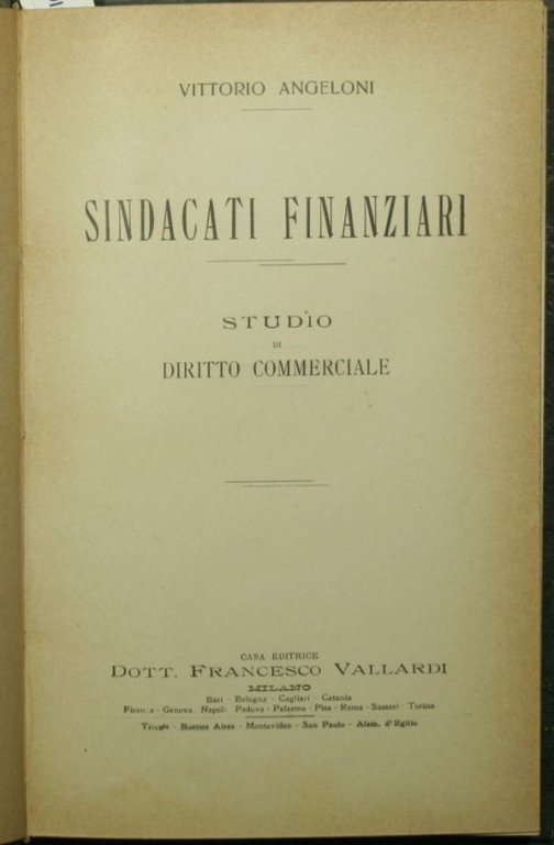 Sindacati finanziari