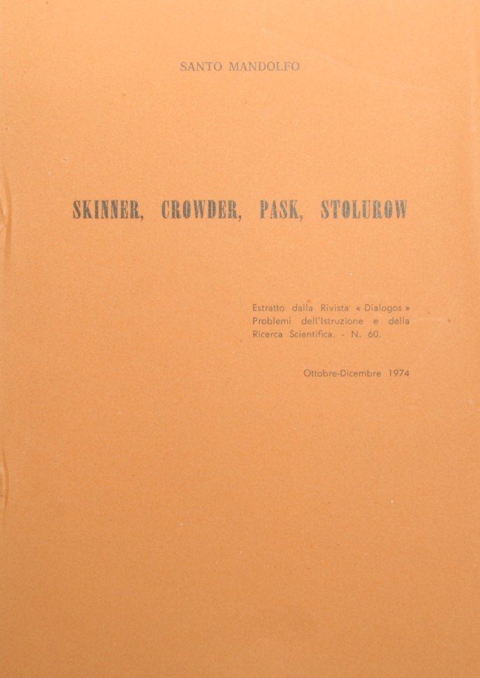 Skinner, Crowder, Pask, Stolurow | Immagine principale