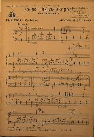 Sogno d'un vagabondo ( intermezzo ) ( sostenuto )