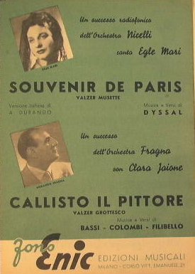 Souvenir de Paris ( valzer musette ) - Callisto il …