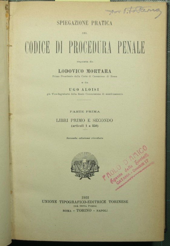 Spiegazione pratica del codice di procedura penale