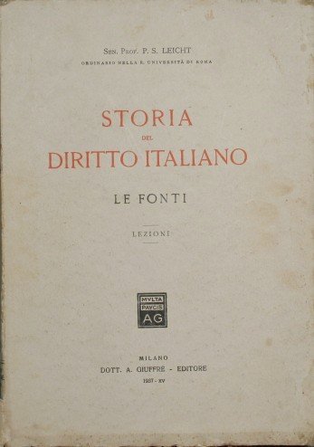 Storia del diritto italiano