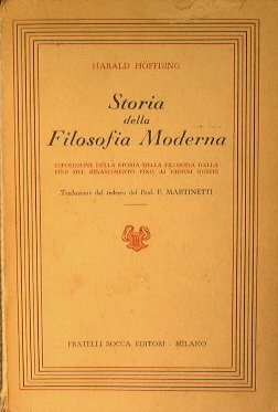 Storia della filosofia moderna