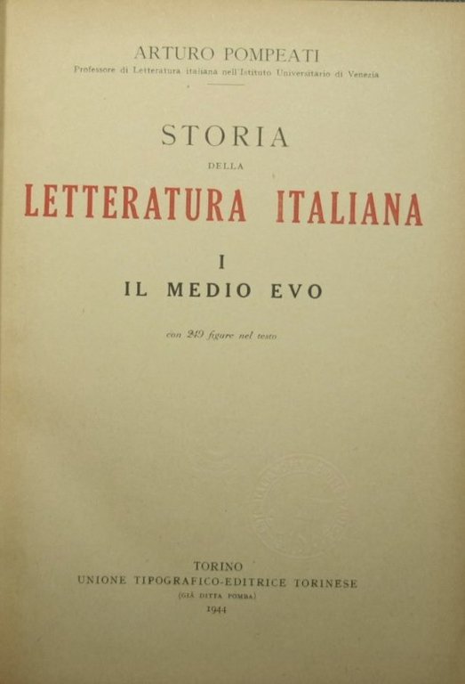 Storia della letteratura italiana