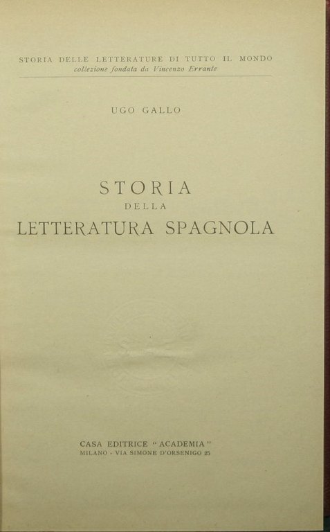 Storia della letteratura spagnola