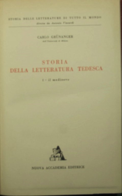 Storia della letteratura tedesca - Il Medioevo