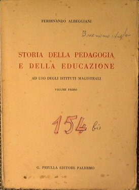 Storia della pedagogia e della educazione