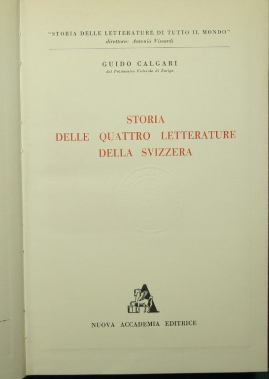 Storia delle quattro letterature della Svizzera