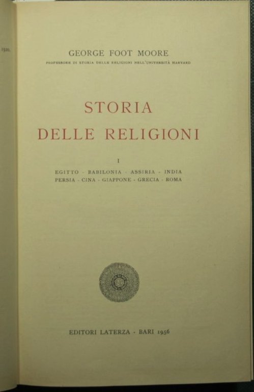 Storia delle religioni