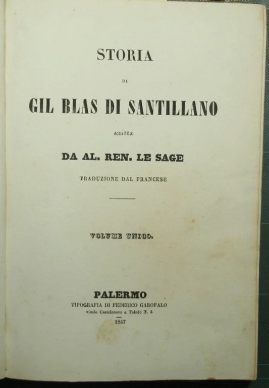 Storia di Gil Blas di Santillano