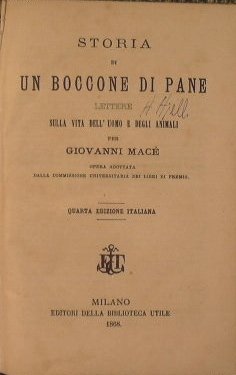 Storia di un boccone di pane ( Lettere sulla vita …