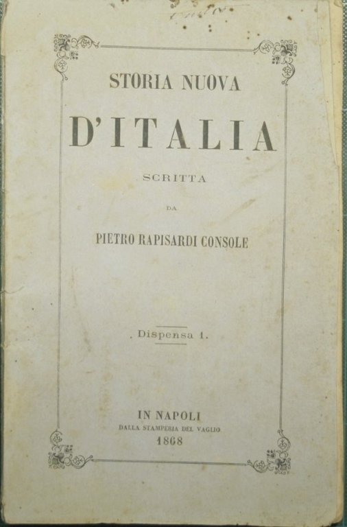 Storia nuova d'Italia - Vol. I
