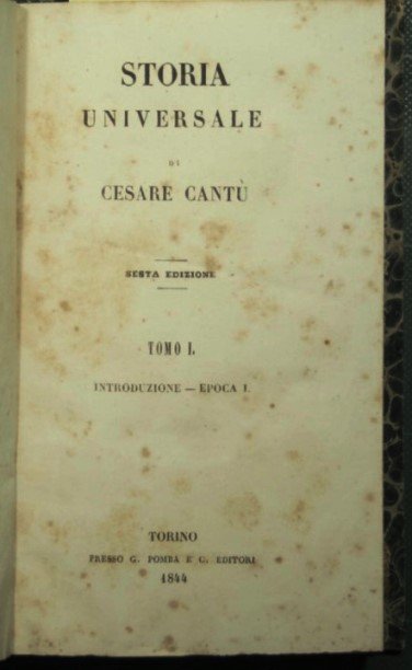 Storia universale - Vol. I e II | Immagine principale