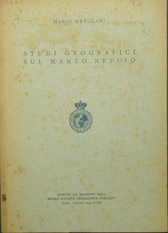 Studi geografici sul manto nevoso