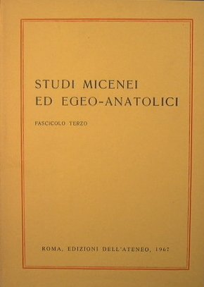 Studi micenei ed egeo-anatolici
