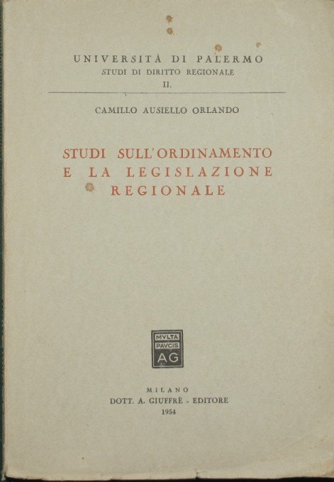 Studi sull'ordinamento e la legislazione regionale