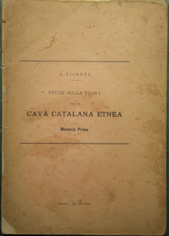 Studii sulla flora della cava catalana etnea