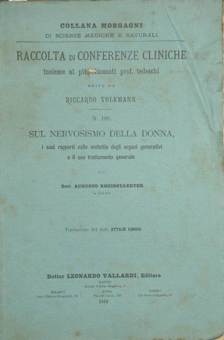 Sul nervosismo della donna, i suoi rapporti colle malattie degli …