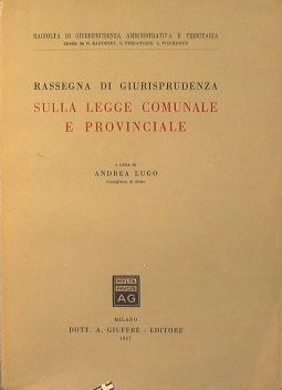 Sulla Legge Comunale e Provinciale