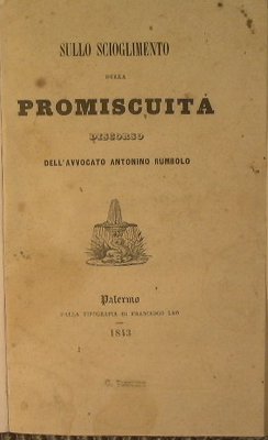 Sullo scioglimento della promiscuità