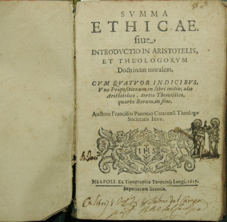 Summa ethicae, sive introductio in Aristotelis, et theologorum doctrinam moralem
