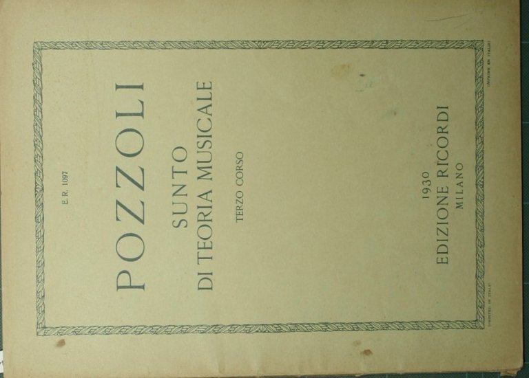 Sunto di teoria musicale