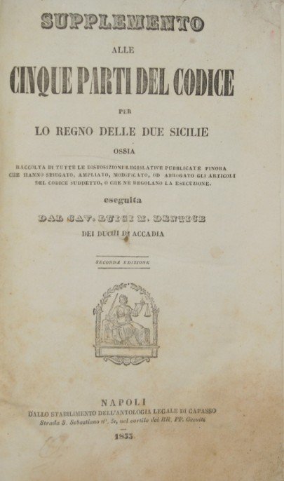 Supplemento alle cinque parti del Codice per lo Regno delle …