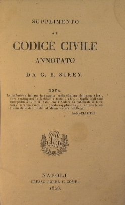 Supplimento al codice civile