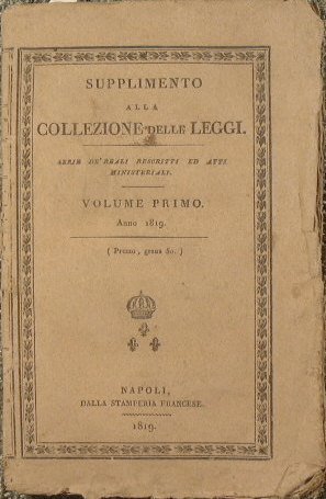 Supplimento alla collezione delle Leggi