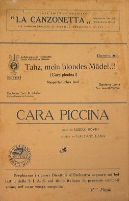 Tanz, Mein blondes Madel ( cara piccina )