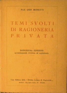 Temi svolti di ragioneria privata