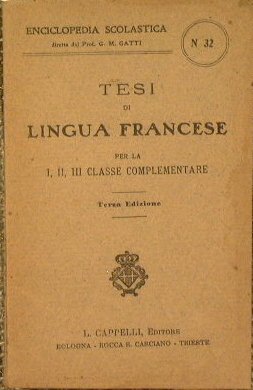 Tesi di Lingua Francese