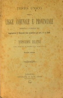 Testo unico della legge comunale e provinciale